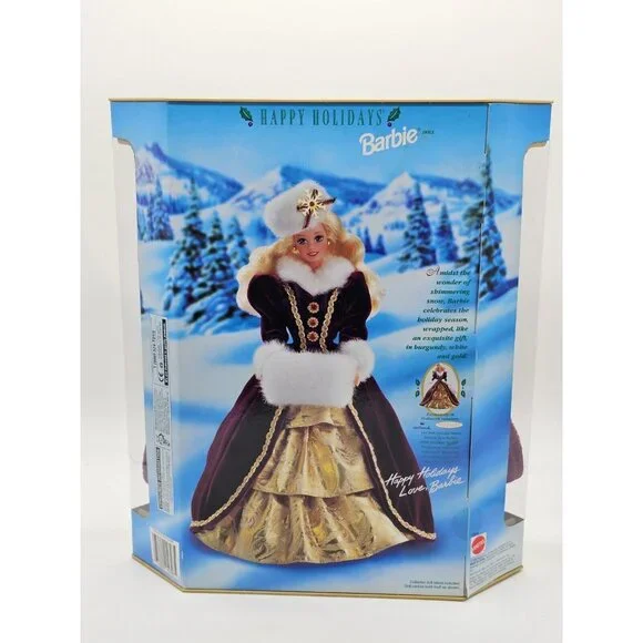 Barbie Holiday 1996 Christmas Happy Holidays Barbie Doll Mattel Special Edition